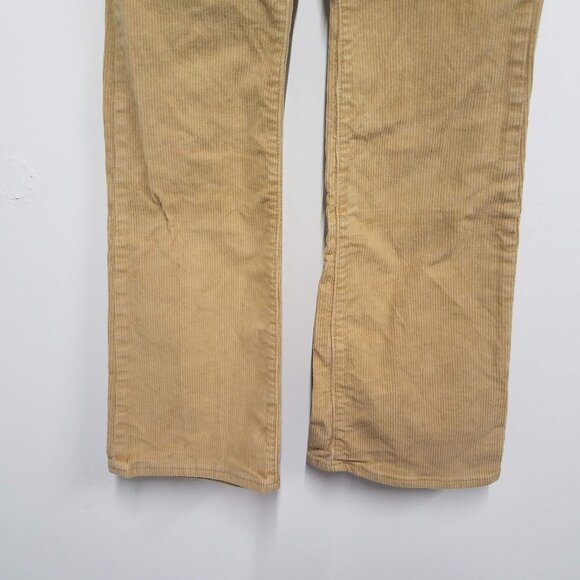 Levis Ribcage Boot Pants Beige Womens 24 Corduroy High Rise - Picture 2 of 10